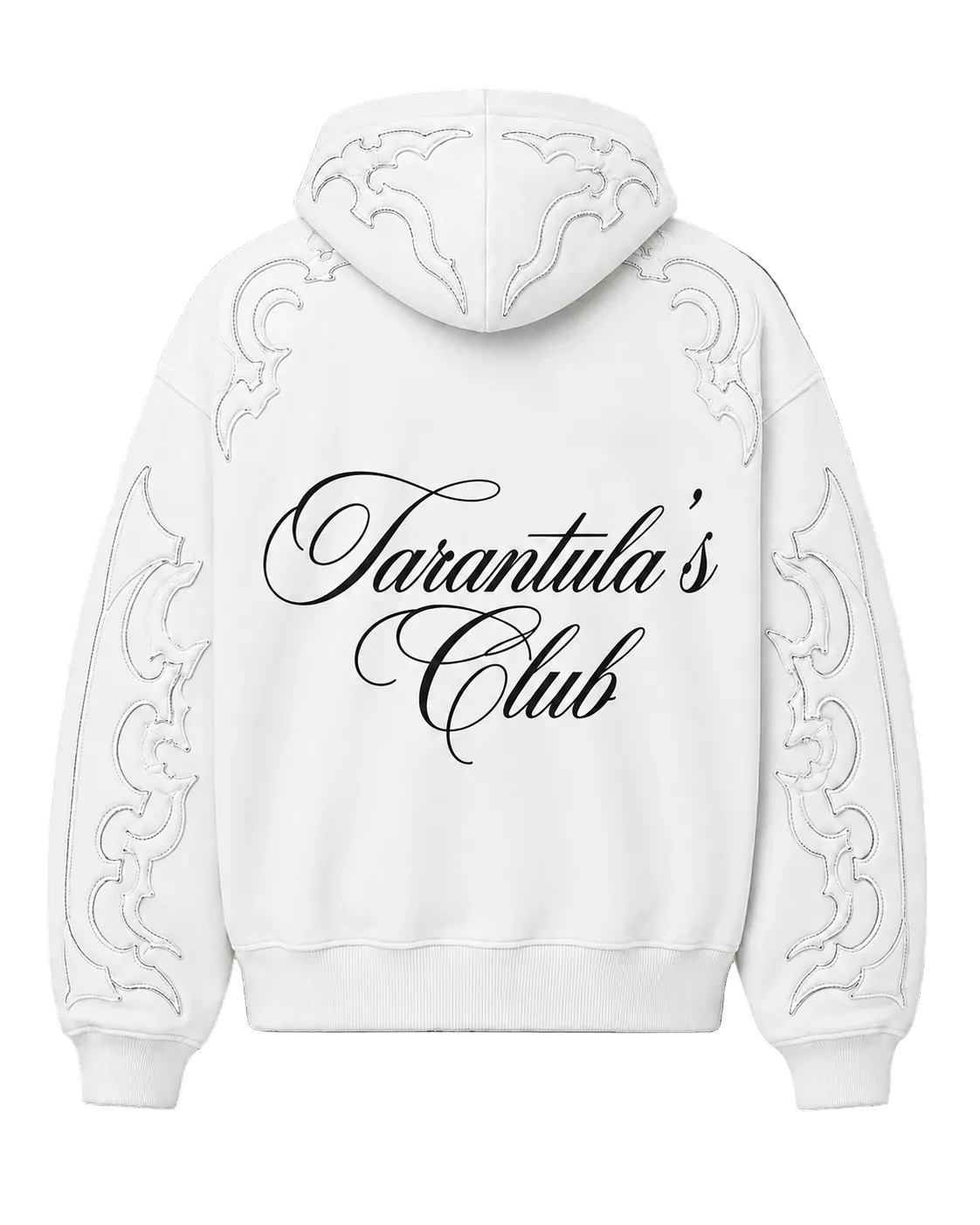 White Royal Crest Zipper hoodie