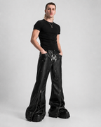 Nocturnus Imperium Chrome Leather Pants