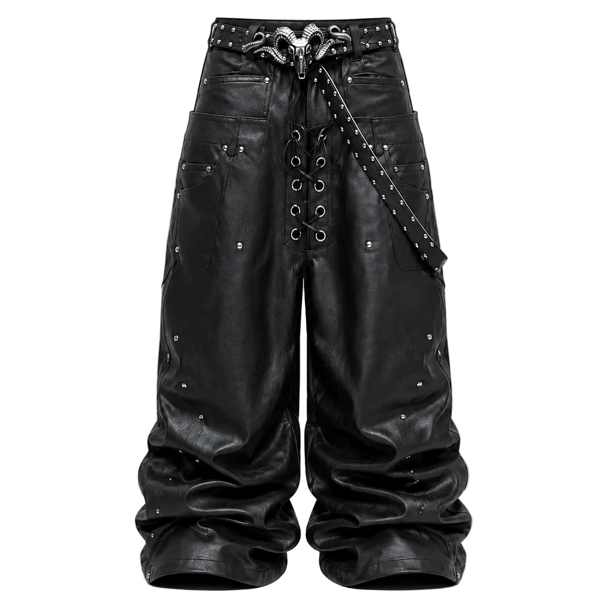 XIII Covenant Ram Buckle Pants — Onyx