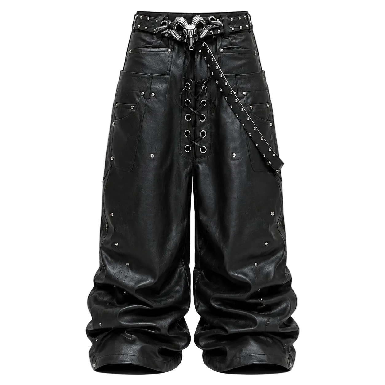 Covenant Ram Buckle Pants — Onyx