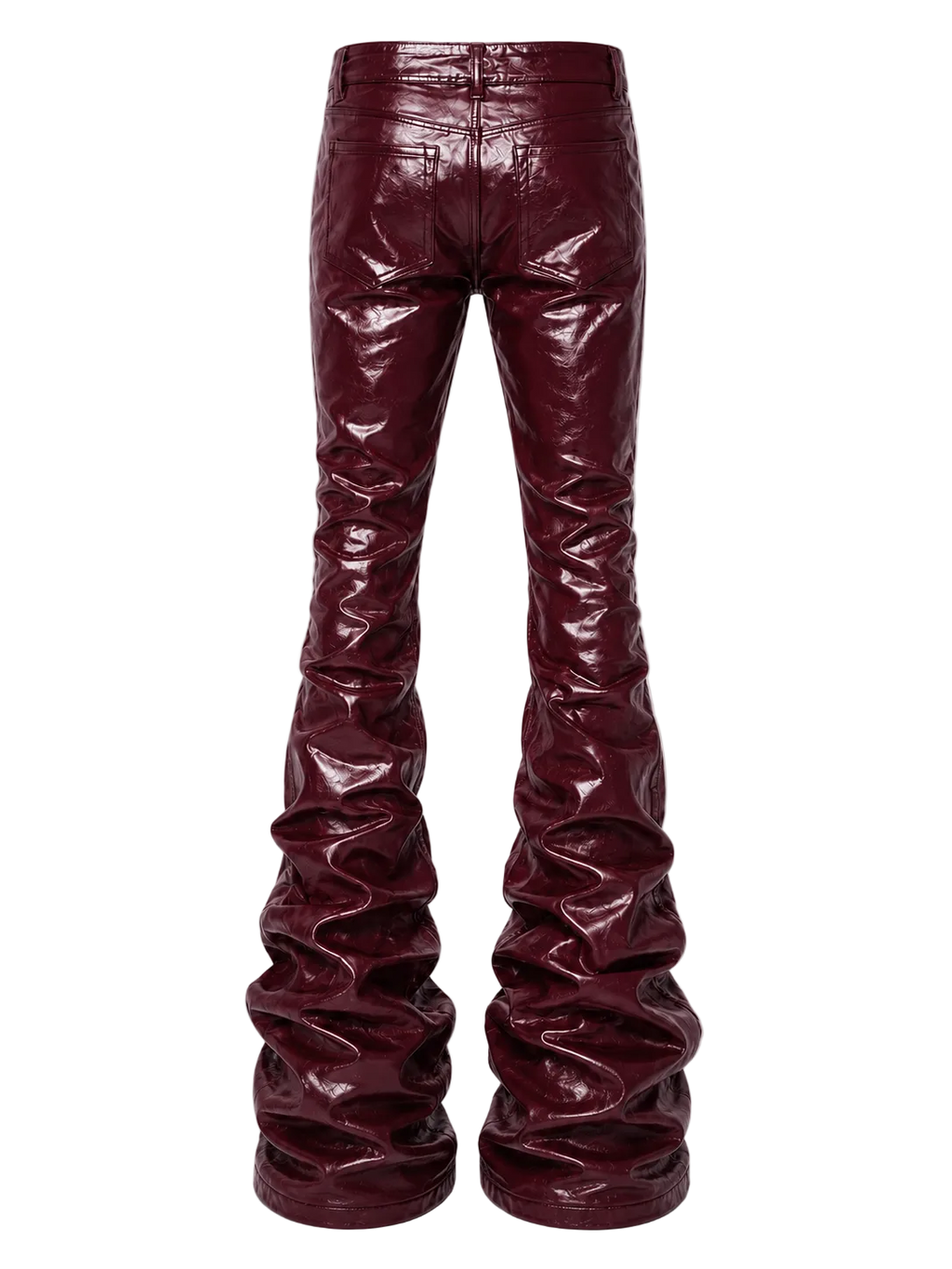 Wax Denim Stacked Pants