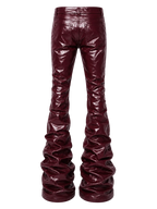 Wax Denim Stacked Pants