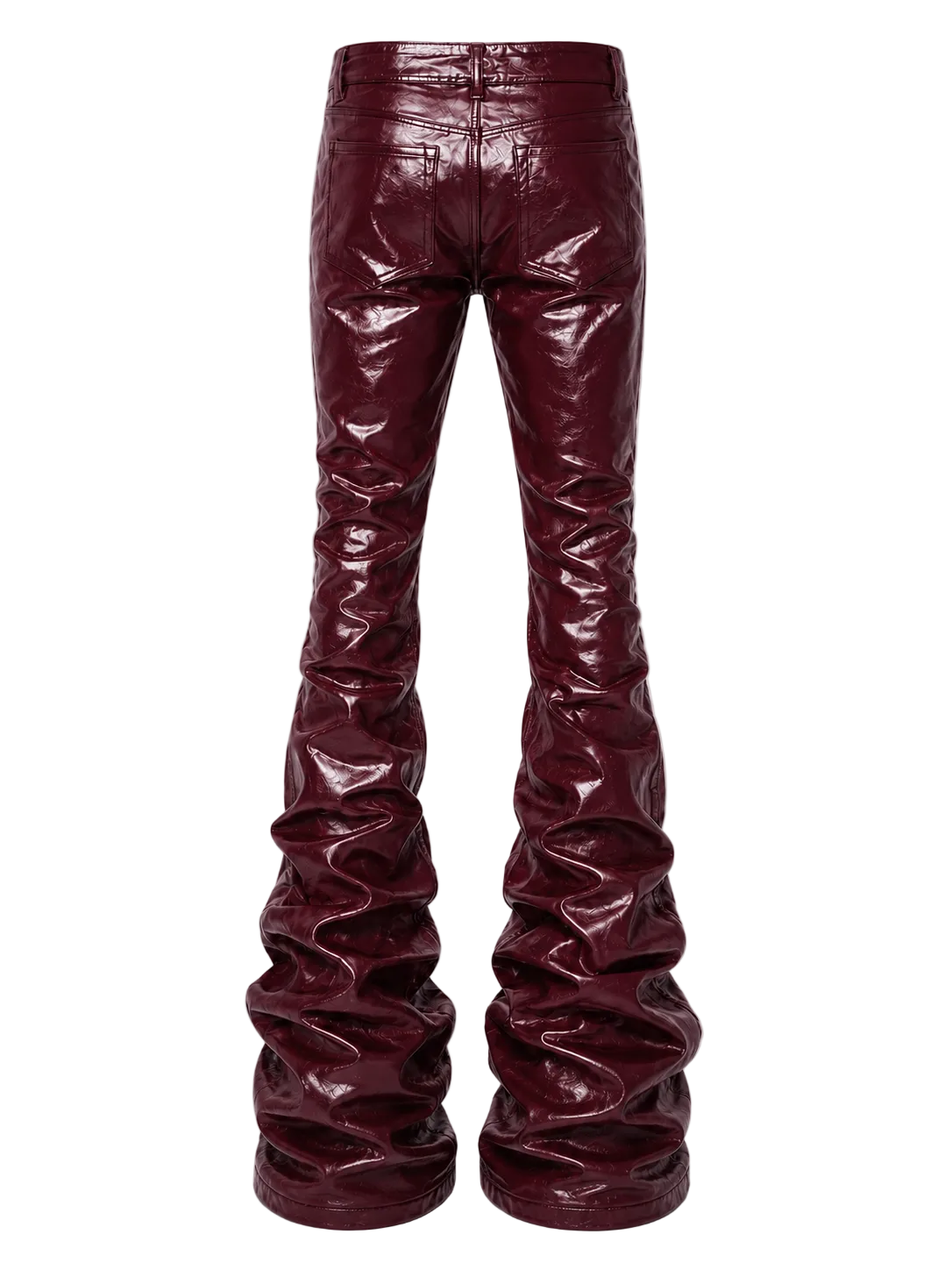 Wax Denim Stacked Pants