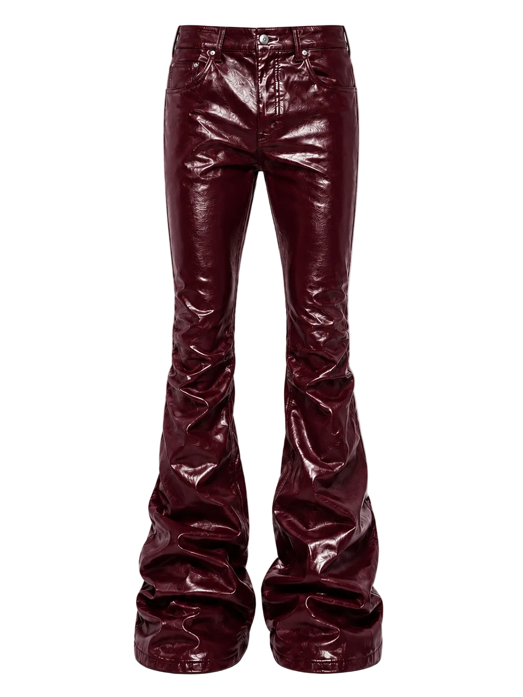 Wax Denim Stacked Pants