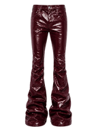 Wax Denim Stacked Pants