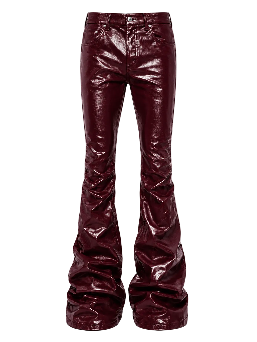 Wax Denim Stacked Pants