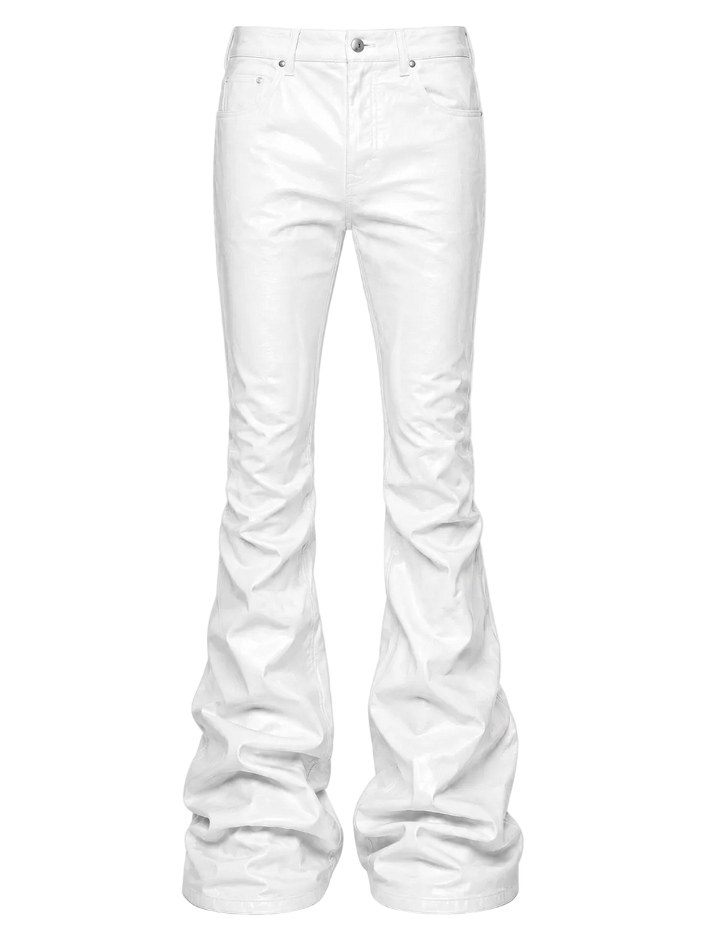 Wax Denim Stacked Pants