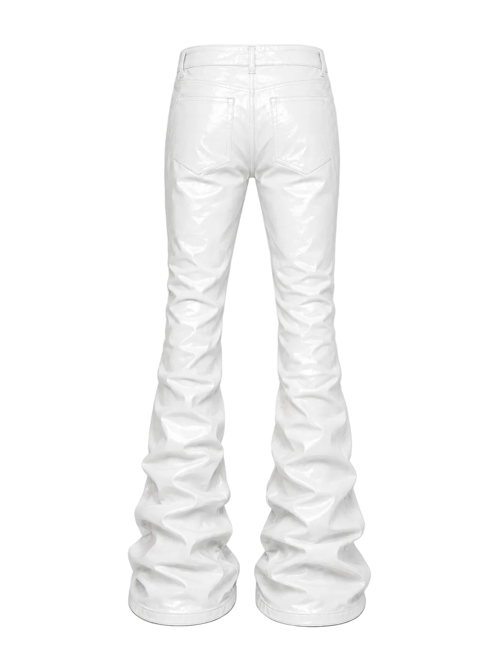Wax Denim Stacked Pants