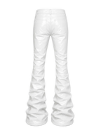 Wax Denim Stacked Pants