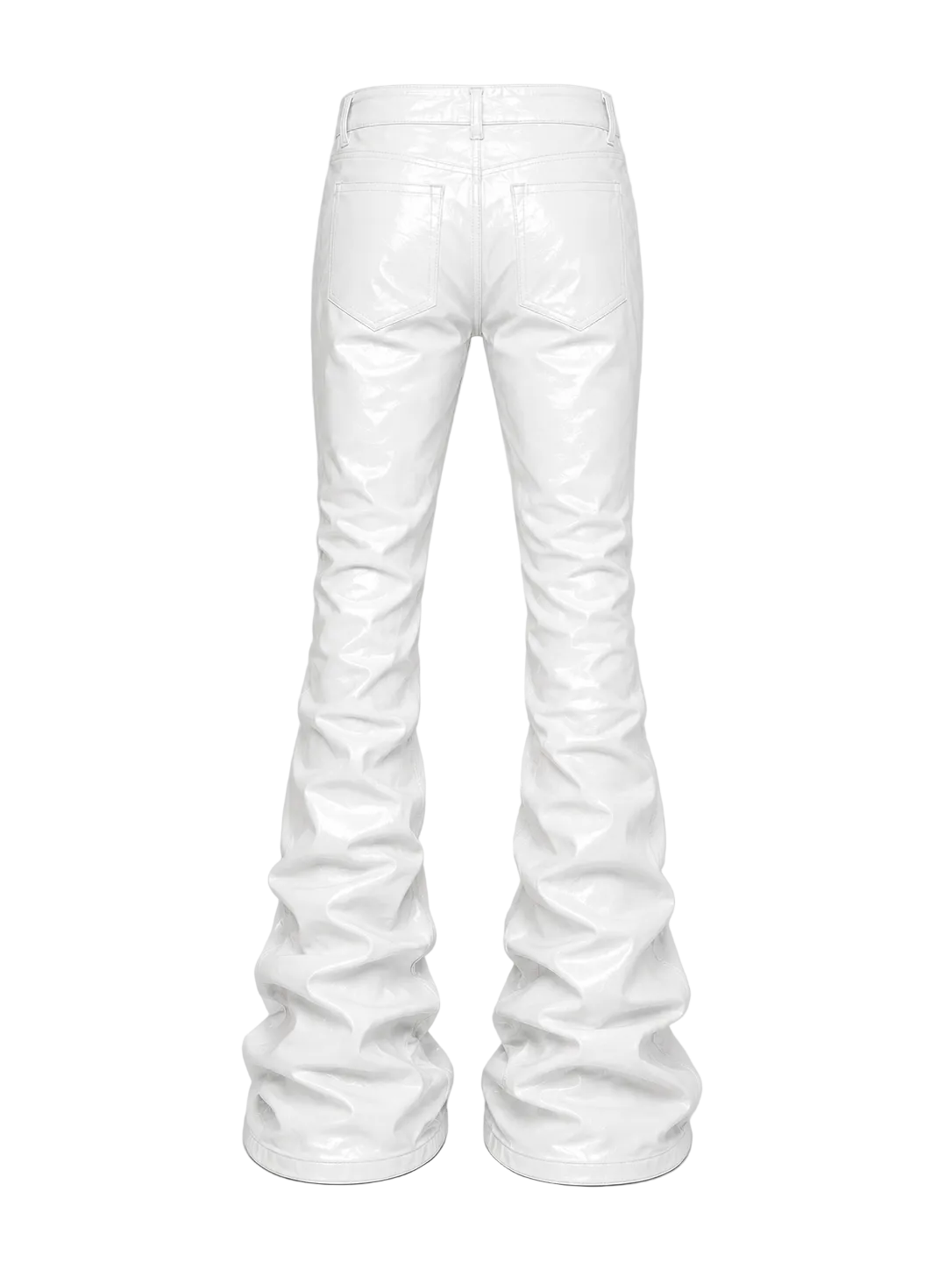 Wax Denim Stacked Pants