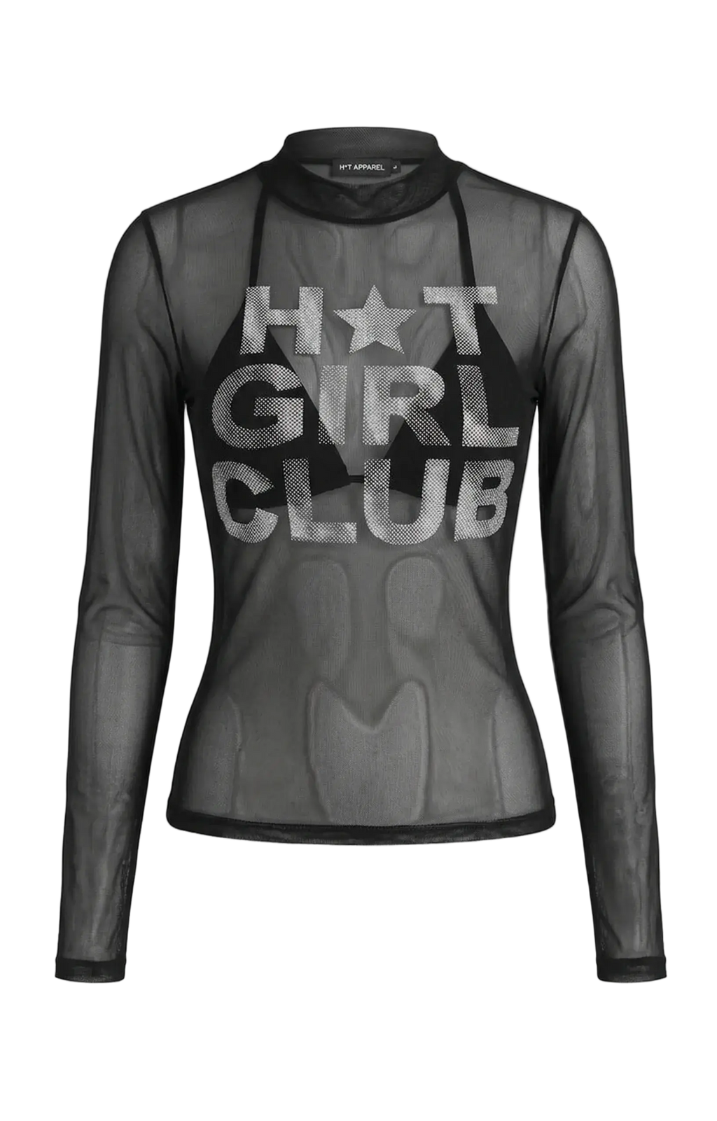 H*T GIRL CLUB: Transparent Mesh Top