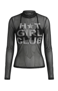 H*T GIRL CLUB: Transparent Mesh Top
