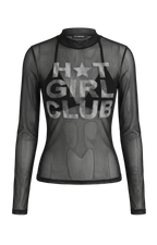 H*T GIRL CLUB: Transparent Mesh Top