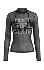 H*T GIRL CLUB: Transparent Mesh Top