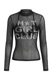 H*T GIRL CLUB: Transparent Mesh Top
