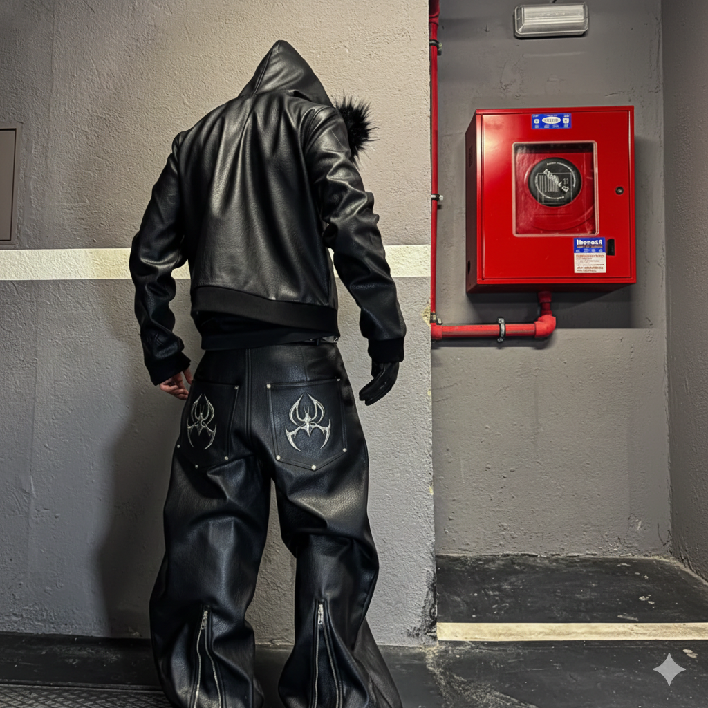 Nocturnus Imperium Chrome Leather Pants