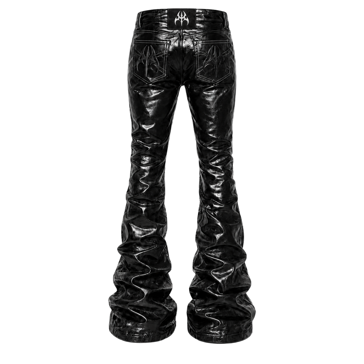 XIII Wax Denim Stacked Pants