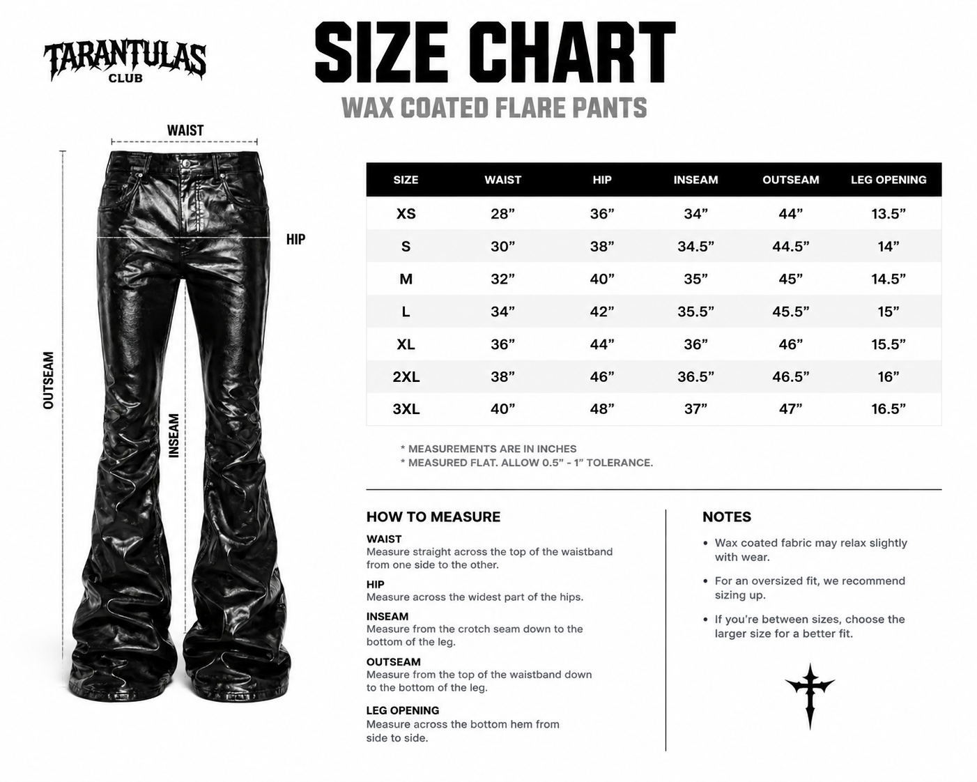 Wax Denim Stacked Pants