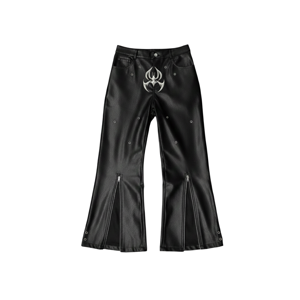 Nocturnus Imperium Chrome Leather Pants